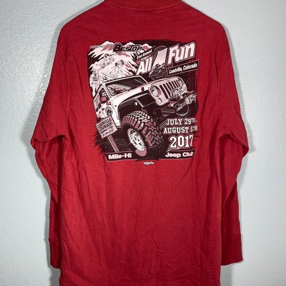 2017 Jeep Club Mile Hi All 4 Fun Long Sleeve Tee - Picture 4 of 5